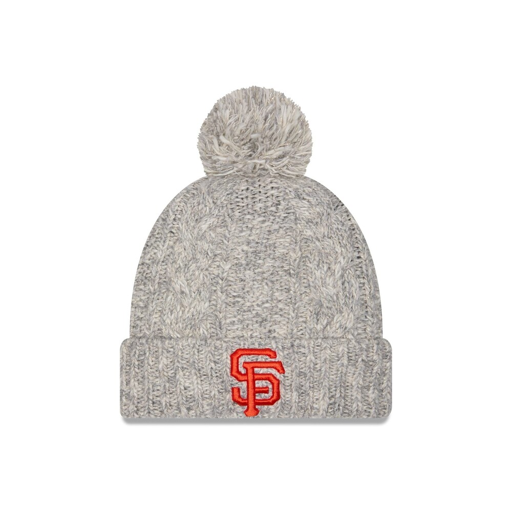 New Era San Francisco Giants Shimmer Pom Knit Hat - One Size